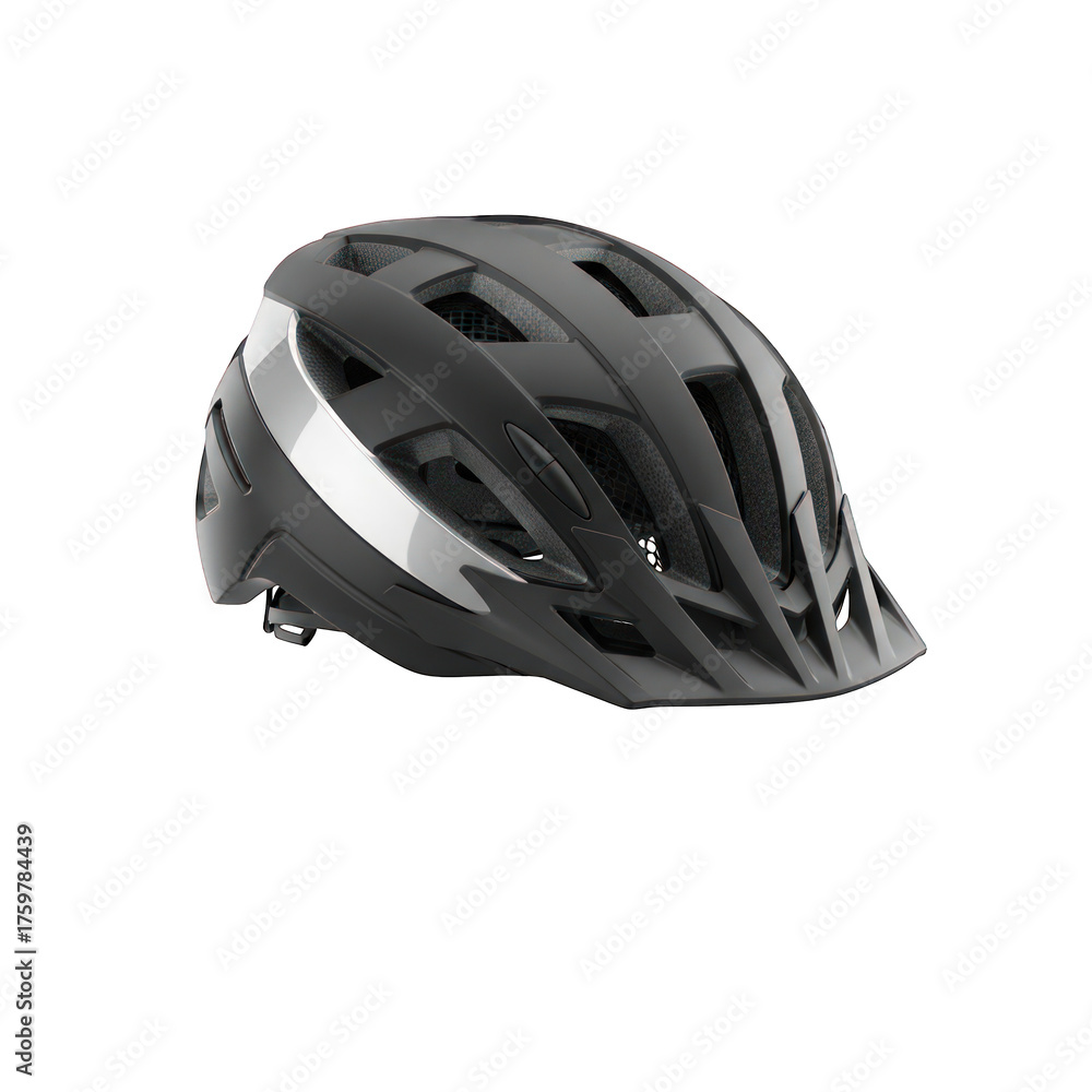 Fototapeta premium Mountain bike helmet on transparent background