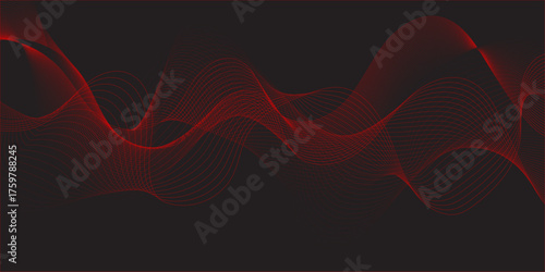 RED Lines abstract sports background or texture on outdoor sports field. geometric banner pattern background. Modern seamless and retro pattern technology and business concept geometric