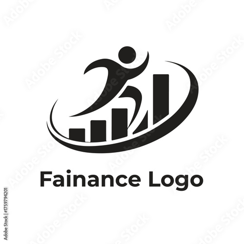 fainance logo Investment icon set. Containing investor, mutual fund, asset, risk management