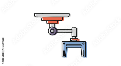 Projector mount outline icon vector