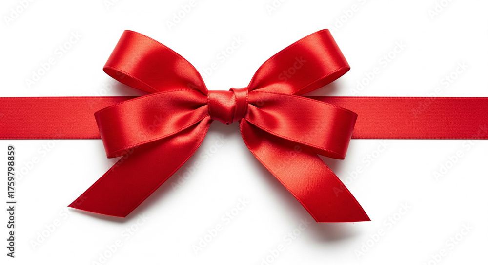 Fototapeta premium red bow isolated on white