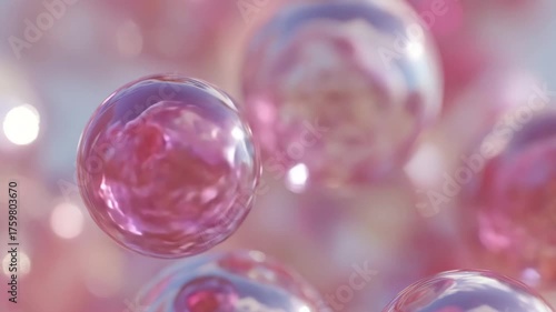 Wallpaper Mural pink soap bubbles, circle, round Torontodigital.ca