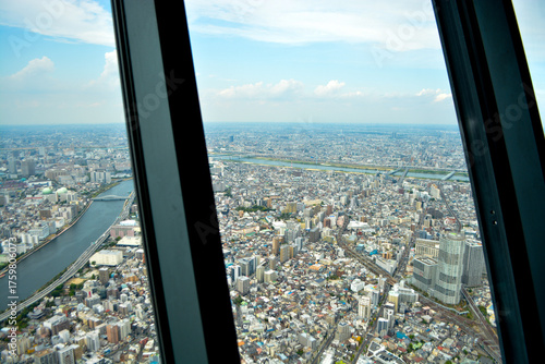 Aerial photograph from Tokyo Sky Tree - seeing Toyo from above