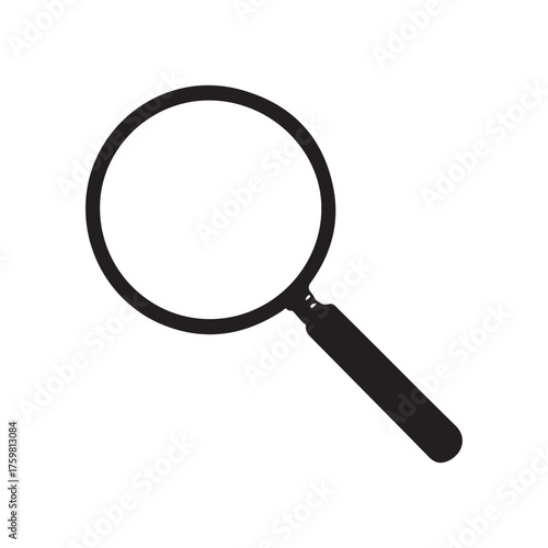 magnifying glass isolated on white. vector icon eps 10