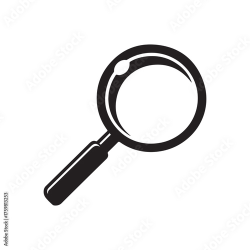 magnifying glass isolated on white. vector icon eps 10