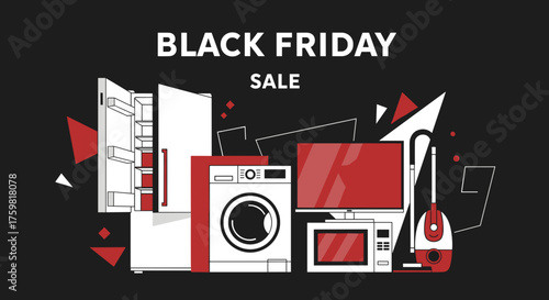 Black Friday Sale Consumer electronics and home appliances shopping event