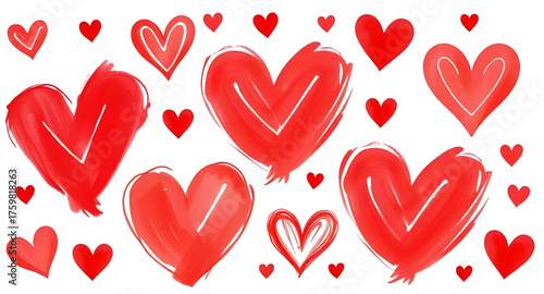 red hearts, sketch hearts, hand-drawn hearts, heart pattern, love background, romantic design, valentine theme, doodle hearts, cute background, abstract hearts, seamless pattern, artistic sketch, red 