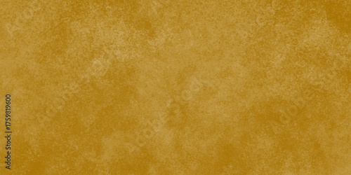 Yellow brown stained paper. Old retro letter texture. A textured gold background with a soft gradient from yellow to deep amber. brown concrete wall abstract background.
