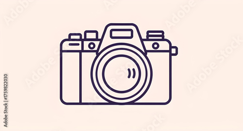 Photography symbol, Photo device vector, Modern camera design, Compact camera art, DSLR icon, Flat camera illustration, Minimal digital camera, Black and white camera icon, Stylish photo vector, Creat