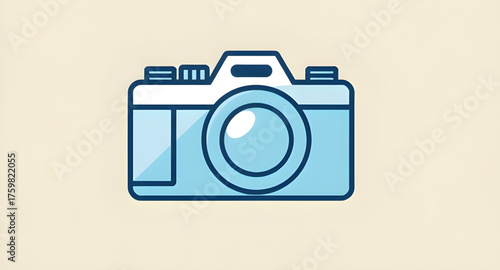 Digital camera icon, Camera vector illustration, Photography symbol, Photo device vector, Modern camera design, Compact camera art, DSLR icon, Flat camera illustration, Minimal digital camera, Black a