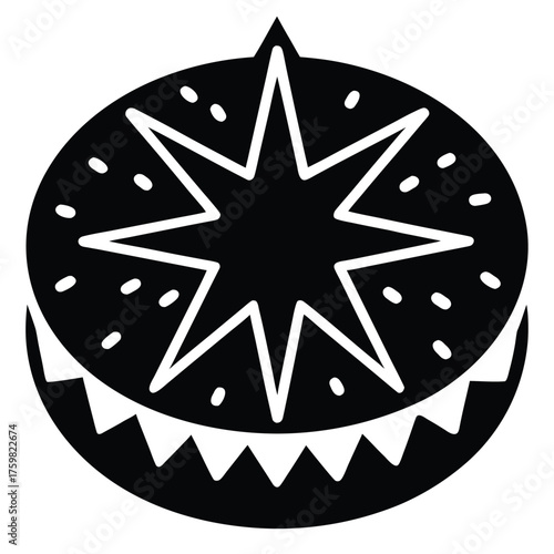 bethlehem star cake bethlehem star cake vector ico
