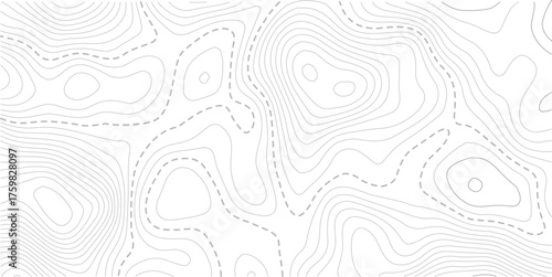 Seamless Light topographic topo contour map background, vector illustration .White wave paper curved reliefs abstract background. Vector illustration.. Design illustration for wall art, fabric.