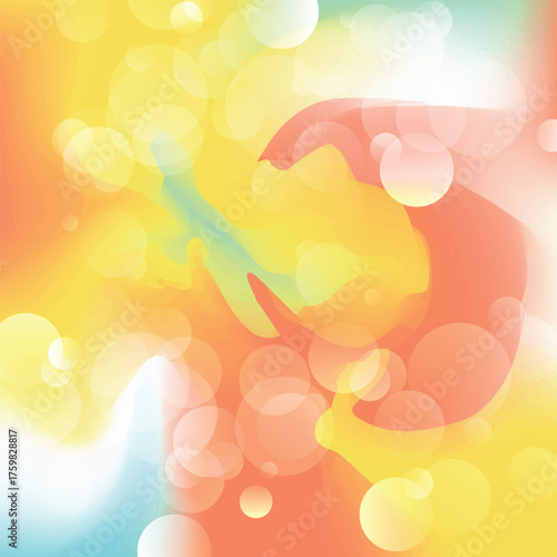 Abstract bokeh gradiant background vector illustration