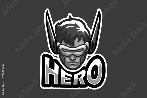 Gaming Mascot Logo Illustration Set