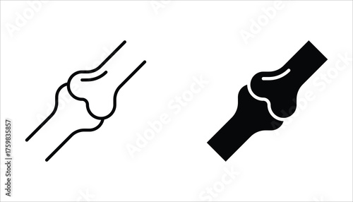 bones icon set. editable icons, can be used in logo, UI and web design, Flat illustration of vector icon on white background.