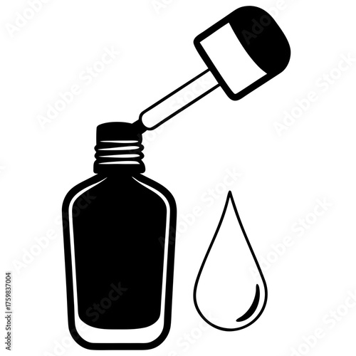 vector illustration of a bottle of perfume
