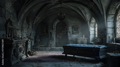 Exploring Dark Romanticismand Haunting Imagery in Gohic Literature Artworks