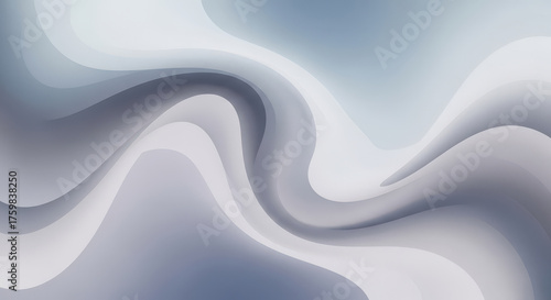 Abstract Swirling Background with Soft Gradients and Subtle Shadows, Creating a Sense of Fluidity and Movement in a Modern and Elegant Design