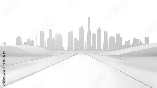 Tech whitepaper skyline