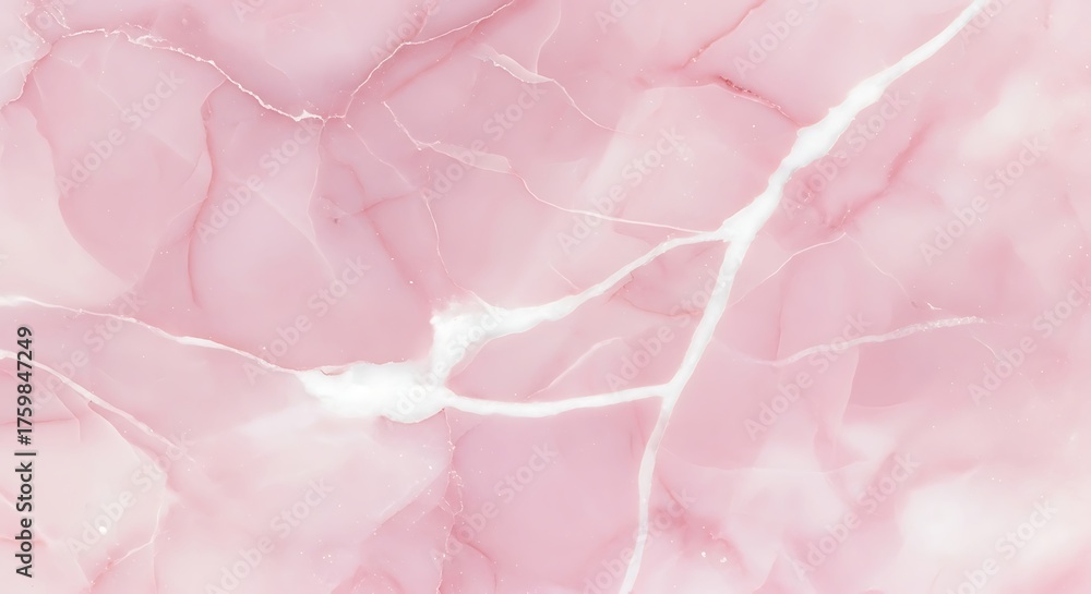 Fototapeta premium Delicate Pink Marble Texture Background with White Veins for Feminine Designs and Artistic Creations Providing a Soft and Elegant Touch
