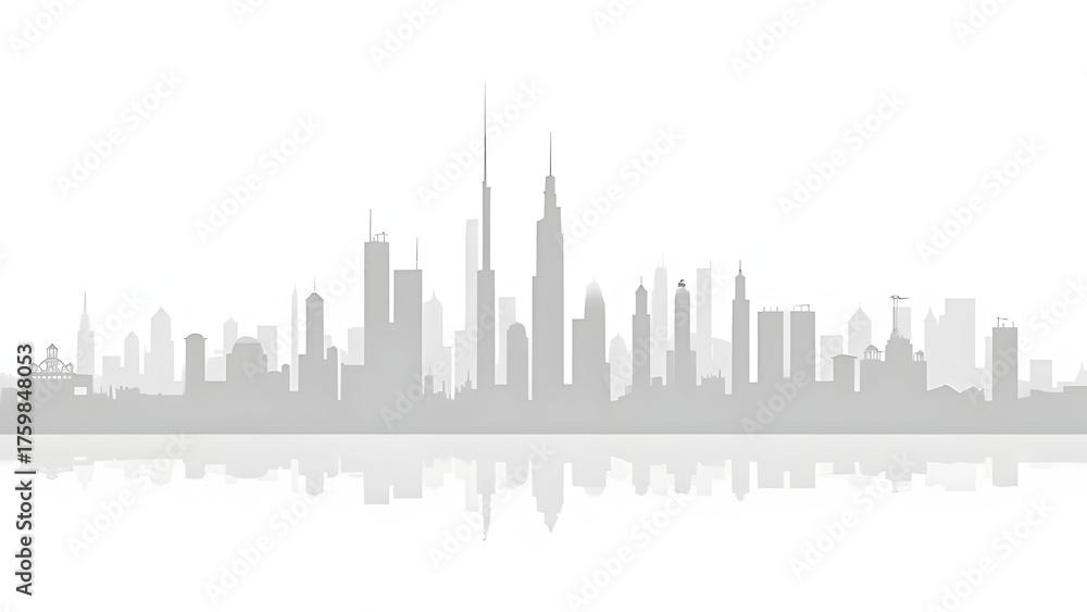 Obraz premium Government portal skyline