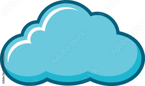 Simple Cloud Vector Illustration