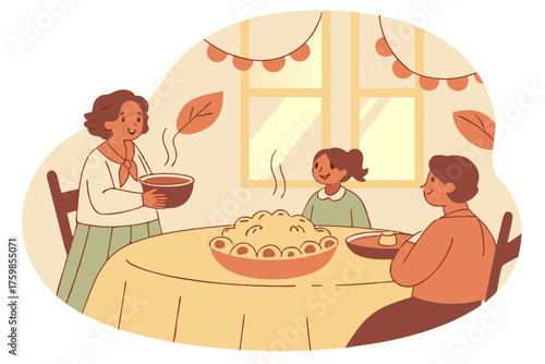 Thanksgiving where the mashed potatoes whisper secrets.