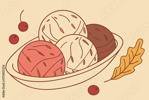 Thanksgiving ice cream flavors (turkey gravy, cranberry swirl).