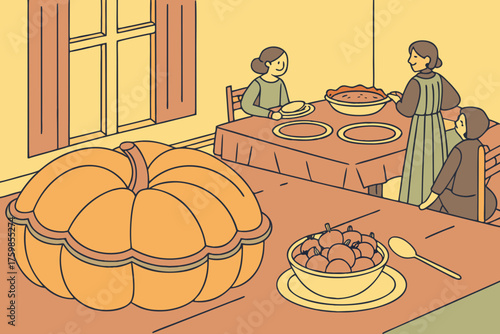 Thanksgiving in an alternate universe where pumpkins are meat.
