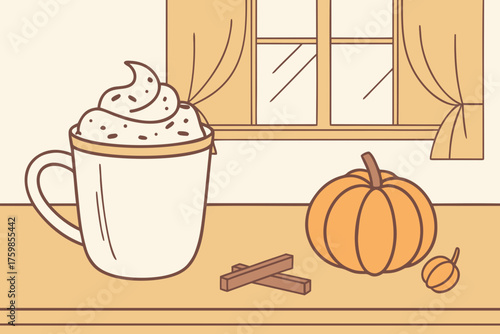 Pumpkin spice latte at home