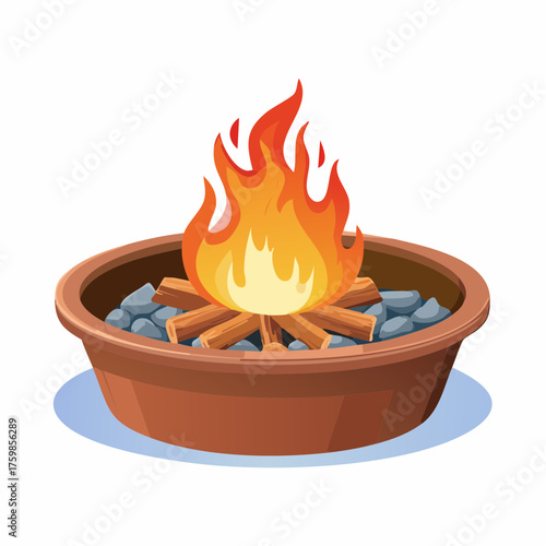 Fire pit clipart