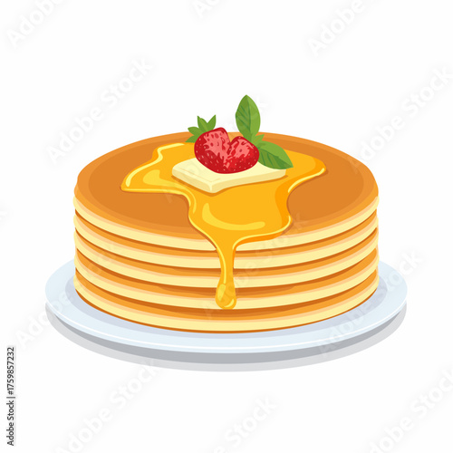 Pancake graphic clipart design