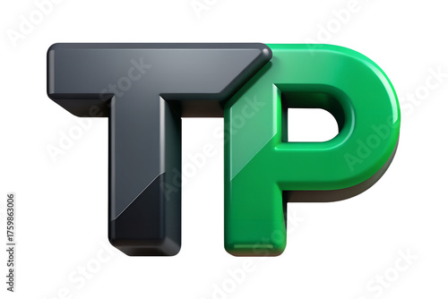 3d number 0 in green