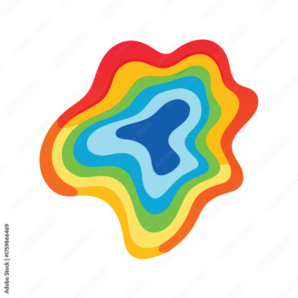 Fototapeta premium Abstract Topographic Map Lines