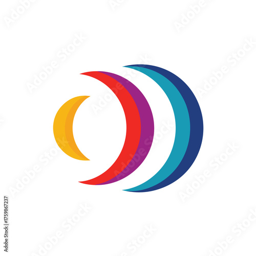 Abstract Moon Phases Crescent 