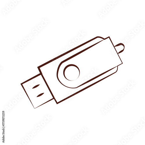USB Flash Drive Vector