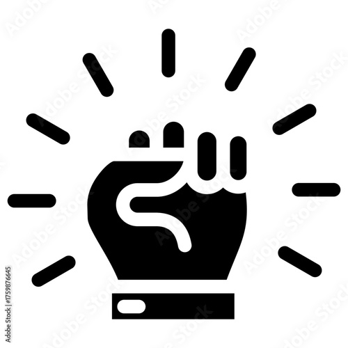 Motivation Glyph Icon