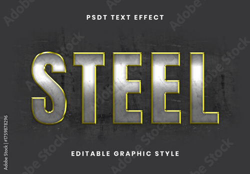 Gold And Silver Cinematic Metal Text Effect Steel Font