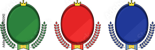 Medal illustration set 07