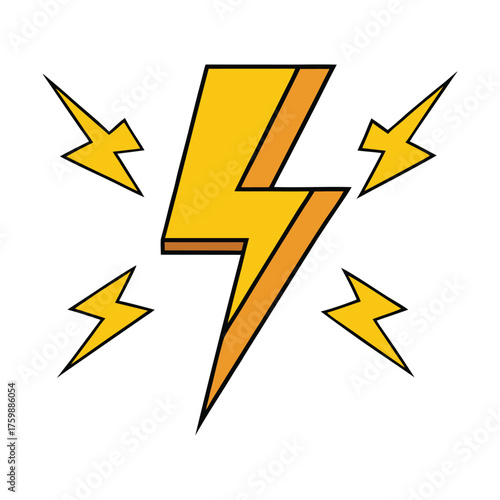 A sleek electric power icon featuring a bold lightning bolt inside a circle, symbolizing energy, speed, and electricity. Perfect for tech, energy, or power-related designs.
