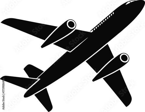 airplane vector illustration on white background