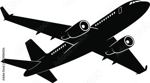 airplane vector illustration on white background