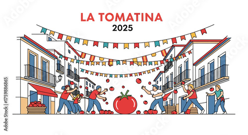 Experience the chaotic joy of La Tomatina 2025, a vibrant street festival where everyone throws tomatoes in a joyous celebration!