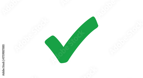 Bold green SVG checkmark icon symbolizing task complete, success, or approval; perfect for UI/UX design, web applications, mobile apps, email marketing, or productivity tools needing a clear, scalable