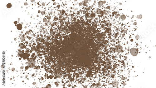 High-resolution mud splatter texture on transparent background. Ideal for digital art, grunge effects, game assets, or photo overlays. Realistic dirt pattern for creative design projects