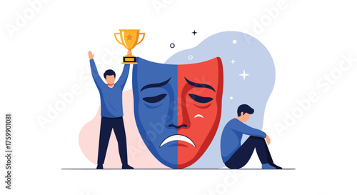 The duality of human emotions success and failure are just states of mind.