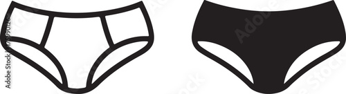 Outline and Silhouette Briefs Icons underwear panties