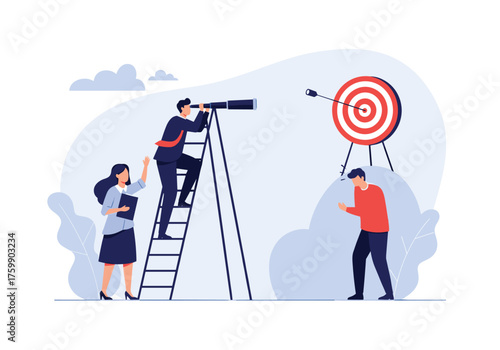 Team members collaboratively pursuing a clear business objective with a strategic vision.