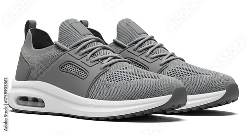 Travel comfort shoes mockup, lightweight modern design, isolated on transparent background