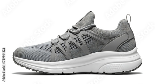 Travel comfort shoes mockup, lightweight modern design, isolated on transparent background